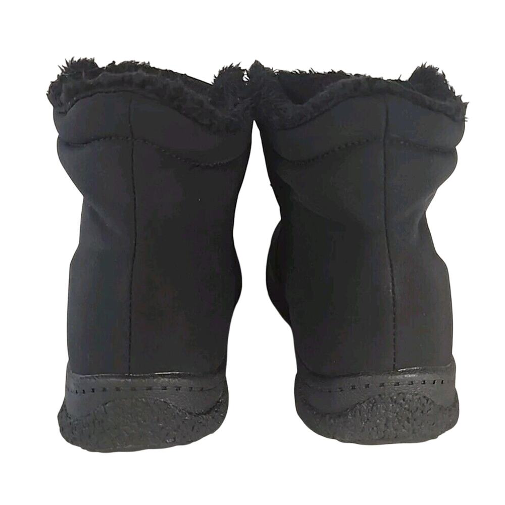 Madi Ankle Strap Waterproof Bootie Women's Size 9 Black Boots - Picture 6 of 7